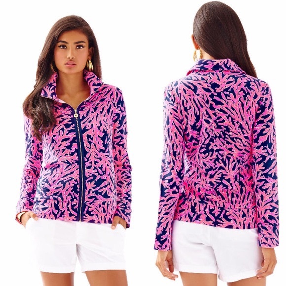 Lilly Pulitzer Tops - Lilly Pulitzer Did you Catch That Zip Up Jacket Sm